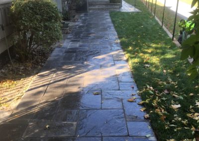 Walkway and Sodding