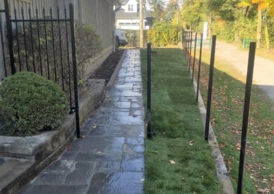 Walkway and Sodding